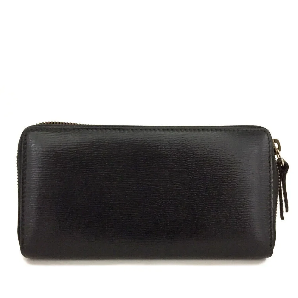 Gucci King Snake Printed Black Leather #75396G15 - Picture 4 of 8